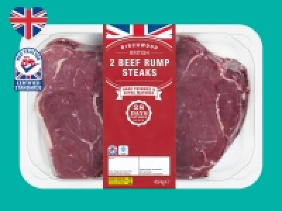 2 Beef 28-Day Matured Rump Steaks £4.79
