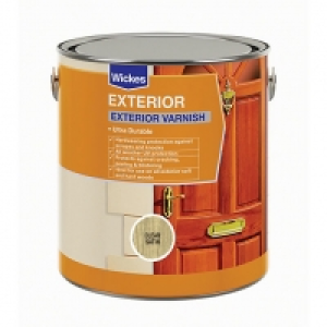 Wickes Exterior Varnish - Clear Satin 750ml £10.00