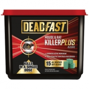 Deadfast Mouse & Rat Killer Plus - 15 Blocks