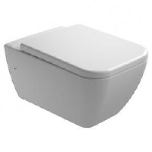 Wickes Emma Easy Clean Wall Hung Toilet Pan & Soft Close Sea
