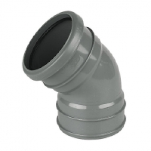 FloPlast 110mm Soil Pipe Offset Bend Ring Seal Top/Solvent B
