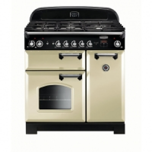 Rangemaster Classic 90cm Dual Fuel Range Cooker - Cream with