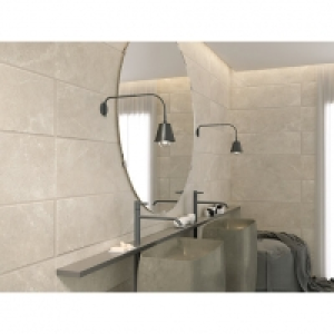 Wickes  Wickes Boutique Paloma Silver Ceramic Wall Tile - 900 x 300m