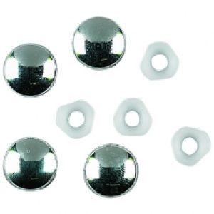 Wickes Chrome Plate Tops & Retain Washers Pack 4 £3.30
