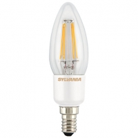 Wickes  Sylvania LED Dimmable Filament E14 Candle Bulb - 40W