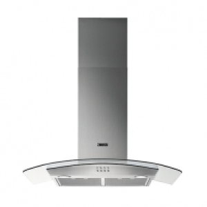Zanussi 90cm Chimney Hood with Curved Glass ZHC92352X £209.00