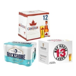 SuperValu  Hop House 13, Rockshore Irish Lager & Molson Canadian