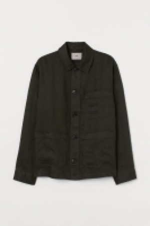 HM  Linen shirt jacket