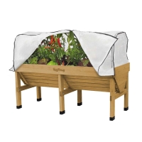 RobertDyas  VegTrug Home Farm Kit with 1.8 m Planter, Frame and Cover - 