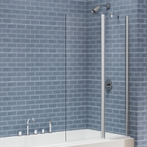 Nexa By Merlyn 6mm 2 Panel Square Folding Bath Screen - 1500 £249.00