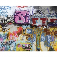 Wickes  ohpopsi Urban Graffiti Wall Mural - XL 3.5m (W) x 2.8m (H)