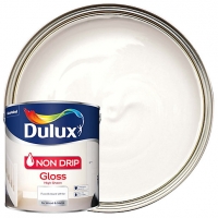 Wickes  Dulux Non Drip Gloss Pure Brilliant White 2.5L