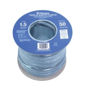 Wickes Twin & Earth Cable - 1.5mm2 x 50m £30.00
