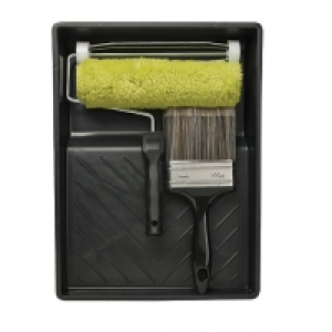 Wickes  Harris Transform 9 Inch Masonry Roller & Brush Set