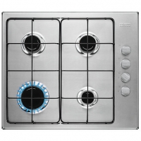 Wickes  Zanussi 58cm Gas Hob Stainless Steel ZGH62414XS