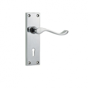 Wickes Monaco Victorian Scroll Locking Door Handle - Chrome  £10.00