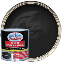 Wickes  Sandtex 10 Year Exterior Gloss Paint - Charcoal Black 2.5L