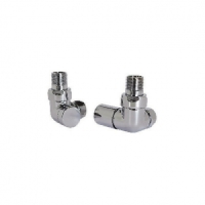 Wickes Contemporary Chrome Round Corner Radiator Valves - 15 £47.00