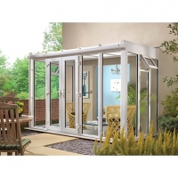 Wickes  Wickes Lean To Full Glass Conservatory - 15 x 12 ft