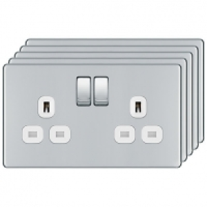 BG 13A Screwless Flat Plate Double Switched Power Socket Dou £49.50