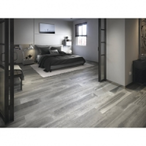 Wickes Boutique Oslo Grey Glazed Porcelain Wood Effect Wall