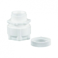 Wickes  Wickes Corrugated Conduit Adaptor - White 20mm Pack of 2