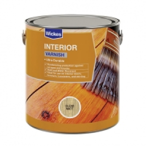 Wickes Interior Varnish - Clear Matt 750ml