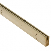 Wickes  Wickes Slotted Deck Rail for Glass Balusters - 1800mm