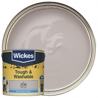 Wickes  Wickes Soft Grey - No. 206 Tough & Washable Matt Emulsion Pa