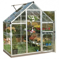 Wickes  Palram 6 x 4ft Harmony Aluminium Apex Greenhouse with Clear 