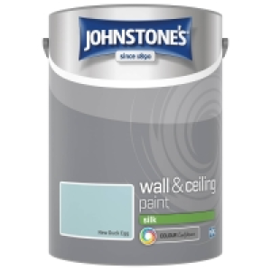 BMStores  Johnstones Paint Vinyl Silk Emulsion - New Duck Egg 5L