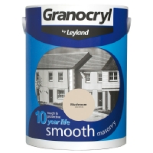 BMStores  Granocryl Smooth Masonry Paint - Mushroom 5L