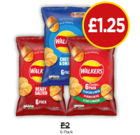Budgens  Walkers Cheese & Onion Crisps, Ready Salted Crisps, Variety 