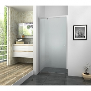 Vision 6mm Chrome Framed Pivot Shower Door Only - 1850 x 800 £155.00