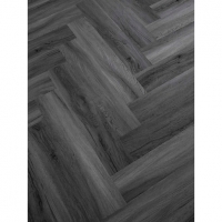 Wickes  Novocore Herringbone Dark Grey Luxury Vinyl Flooring - 1.51m