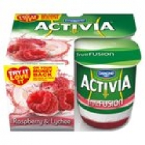 Activia Fusions Yogurt Raspberry & Lychee