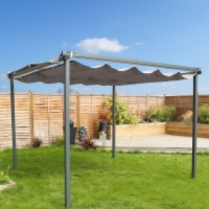 QDStores  3m x 3m Garden Patio Canopy Gazebo - Grey