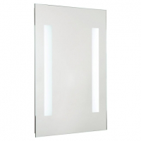 Wickes  Croydex Malham Battery LED Bathroom Mirror - Silver