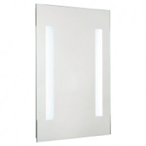 Wickes  Croydex Malham Battery LED Bathroom Mirror - Silver