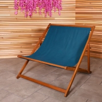 QDStores  Charles Bentley FSC Eucalyptus Hardwood Double Deck Chair
