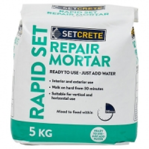 Setcrete Rapid Set Repair Mortar - 5kg £9.40