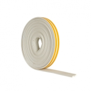 Wickes E Profile Rubber Draught Seal White - 10m £9.25