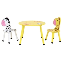 QDStores  Jungle Safari Play Table With Two Chairs
