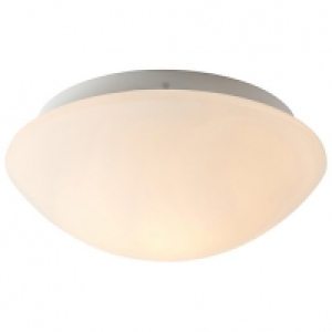 Wickes  Saxby Aqua Flush Bathroom Ceiling Light - White