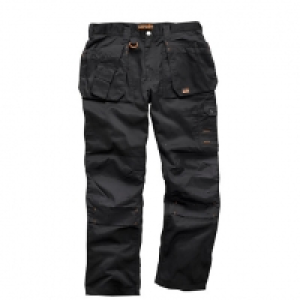 Scruffs Worker Plus Trouser Black - 36W 31L