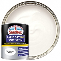 Wickes  Sandtex Rapid Dry Plus Soft Satin Paint - Pure Brilliant Whi
