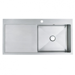 Urbane 1 Bowl Left Hand Drainer Kitchen Sink - Stainless Ste £390.00
