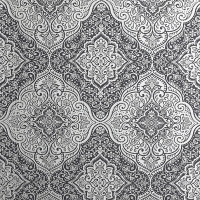 Wickes  Arthouse Luxe Medallion Black & Silver Wallpaper 10.05m x 53