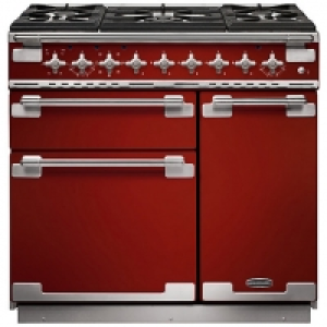Rangemaster Elise 90cm Dual Fuel Range Cooker - Cherry Red £2,859.00