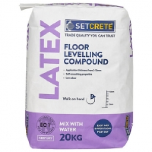 Setcrete Latex Floor Levelling Compound - 20kg £17.50